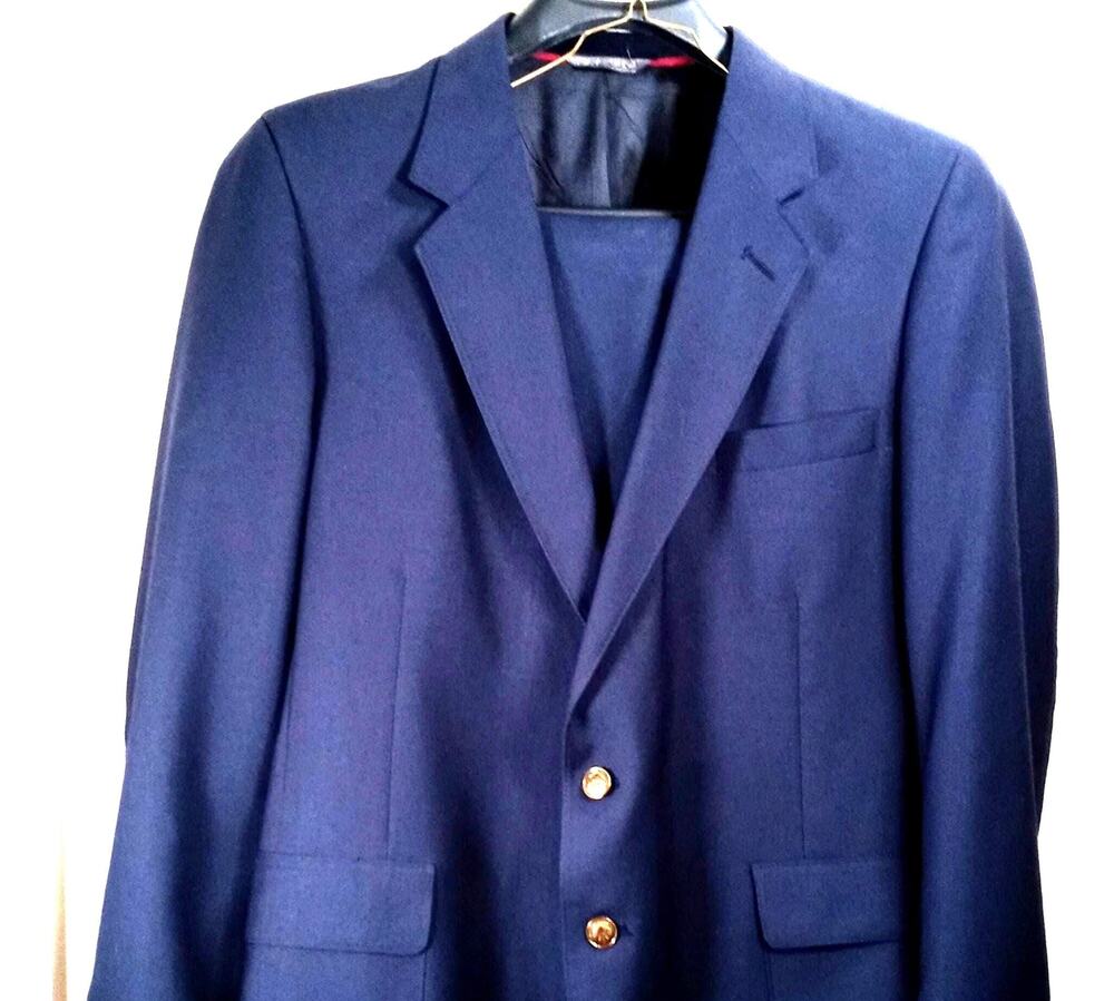 Levi Strauss Business Jacket Size 46 L Deep Blue USA Vintage " Jacket Only "